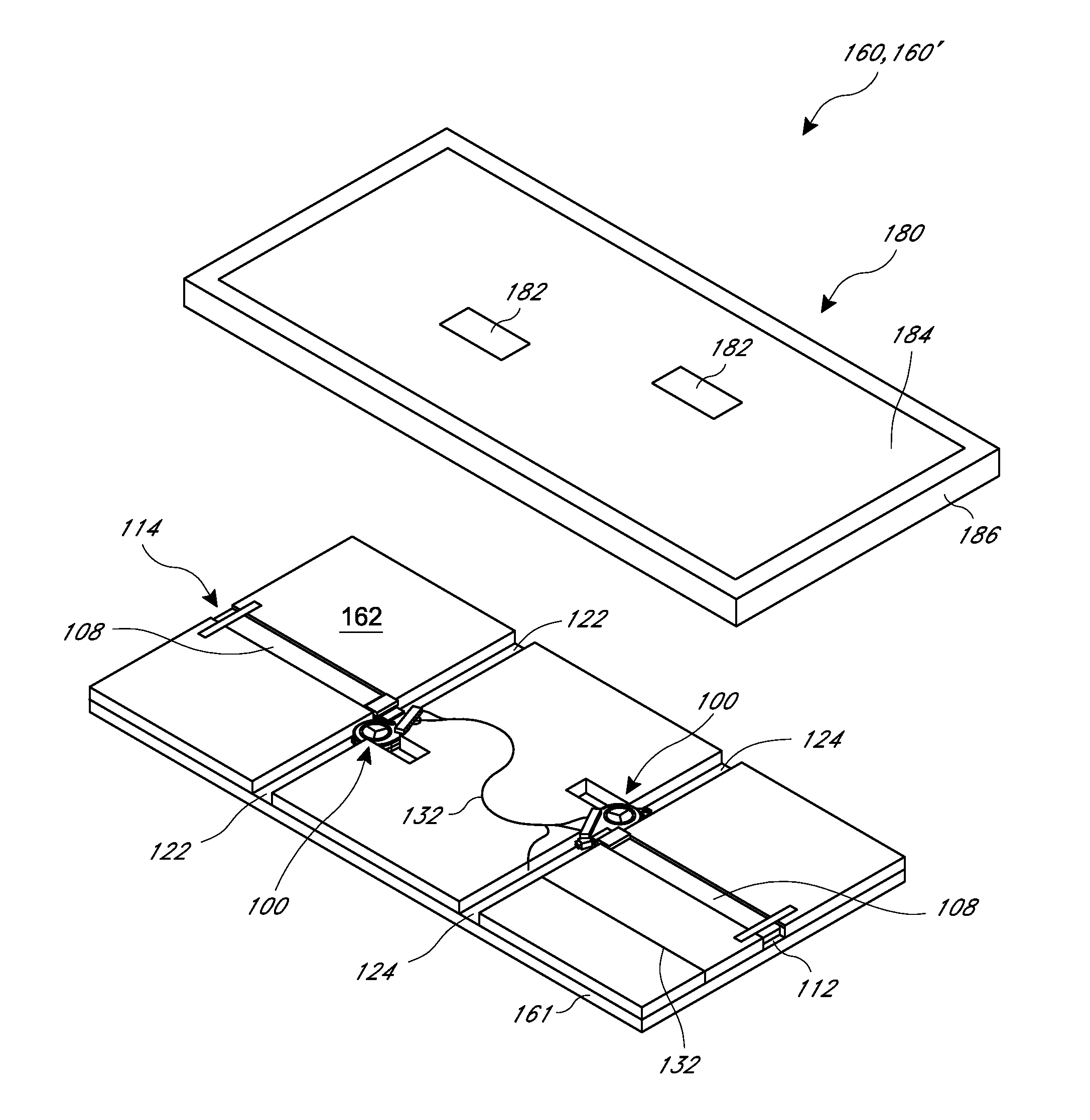 Climate controlled bed assembly with intermediate layer