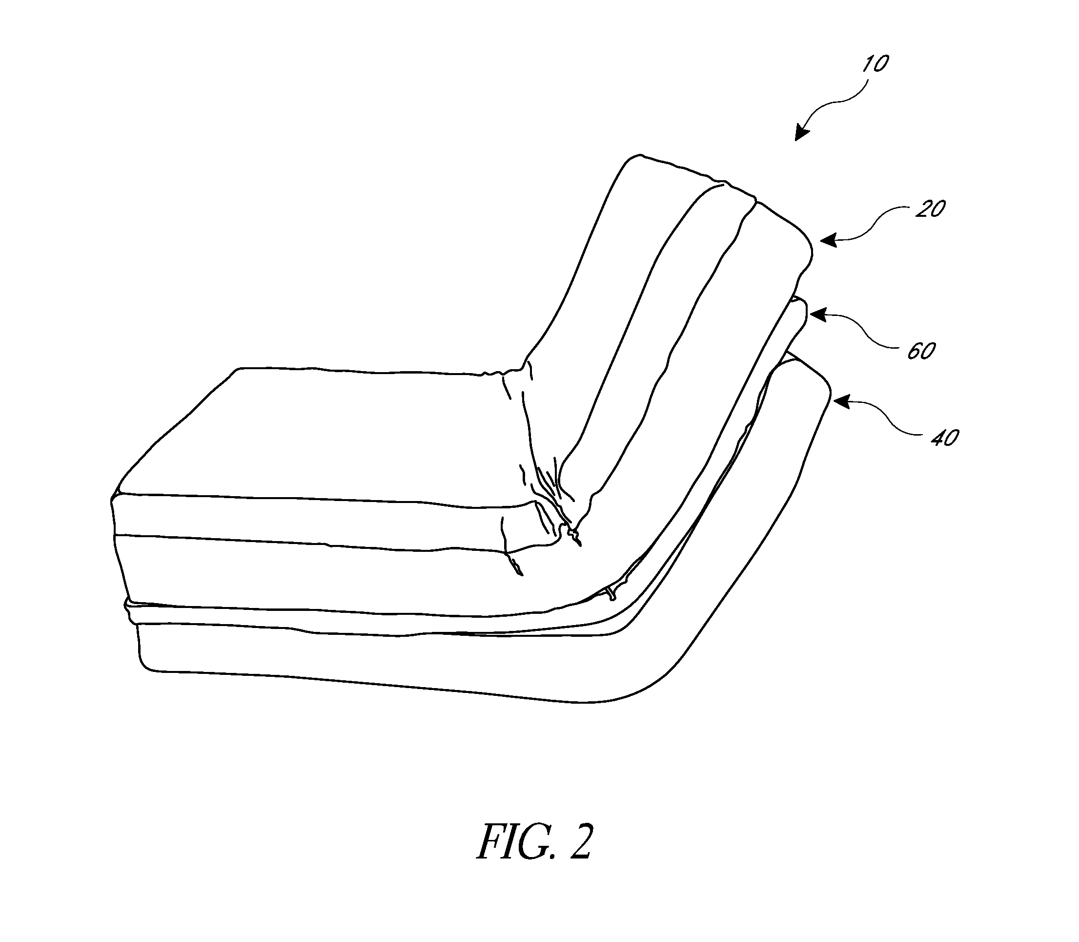 Climate controlled bed assembly with intermediate layer