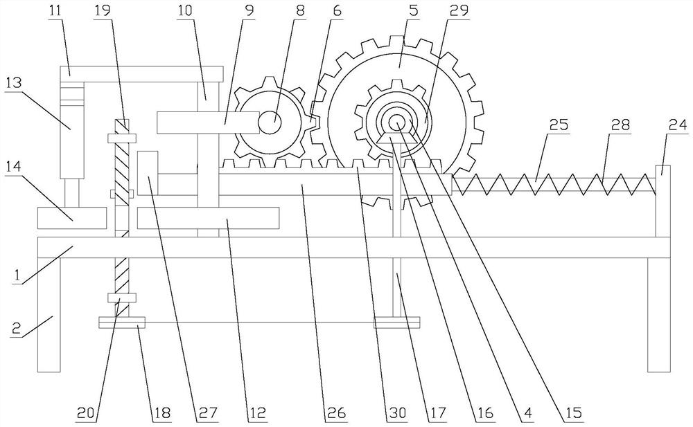 U-shaped metal pipe bending device