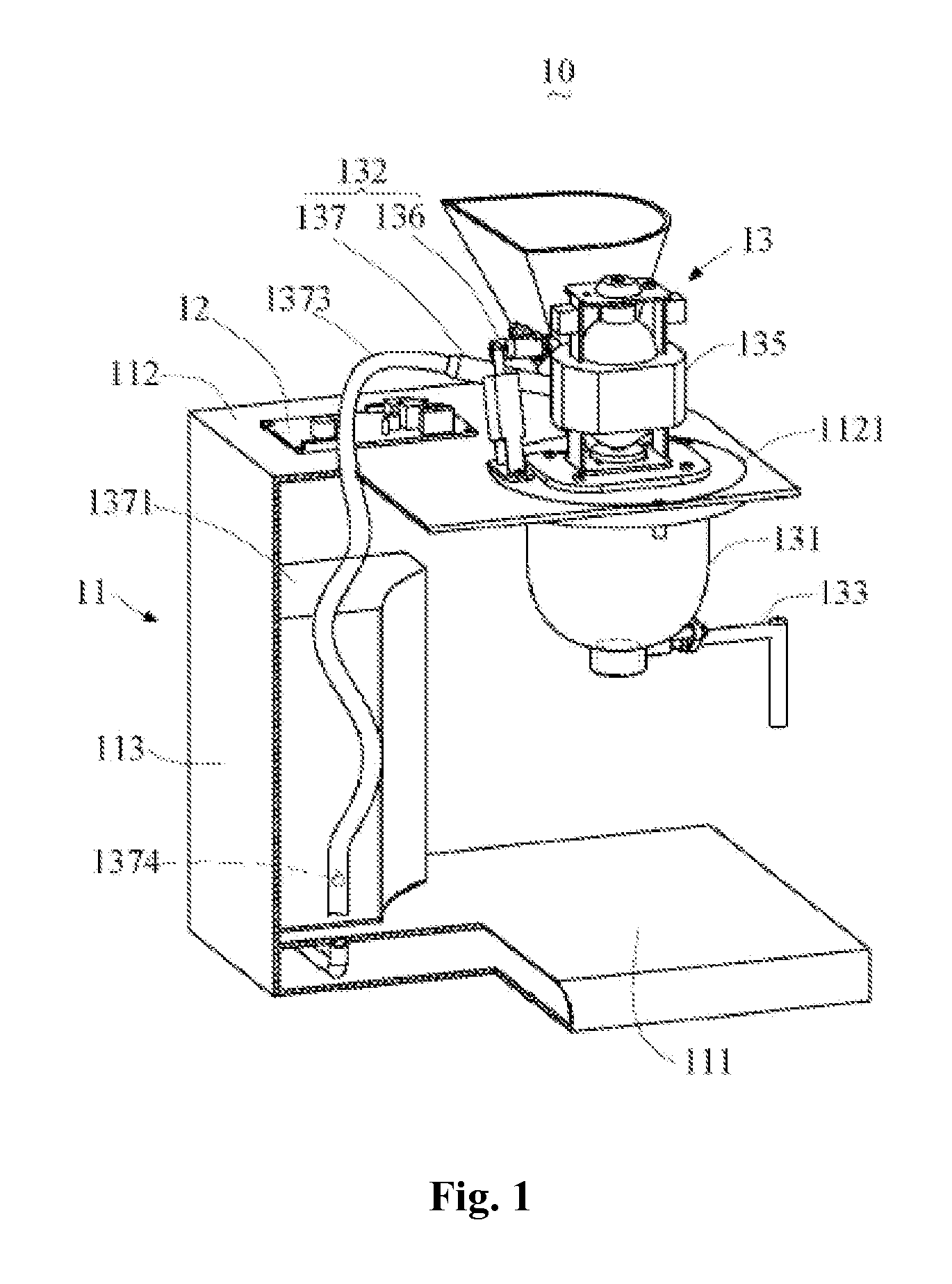 Soybean milk machine of rapid pulping