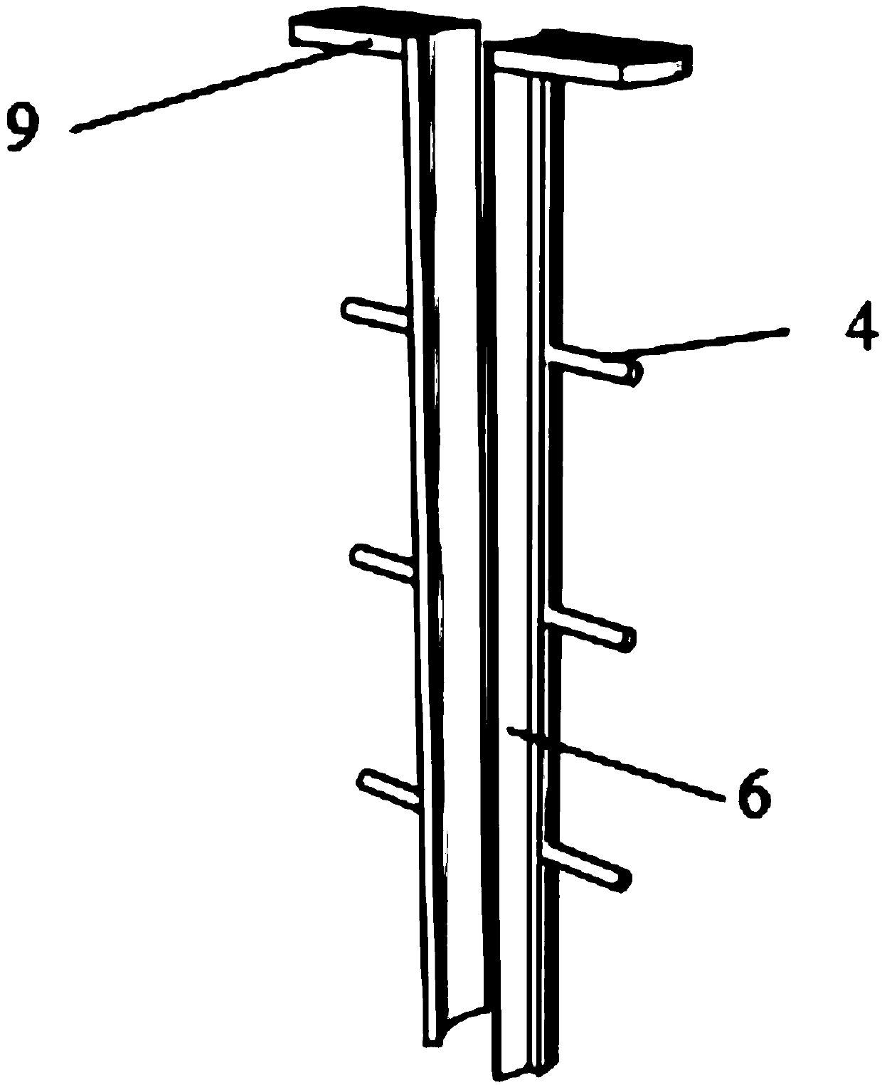 An internal root anchoring support device and slope anchoring support method thereof