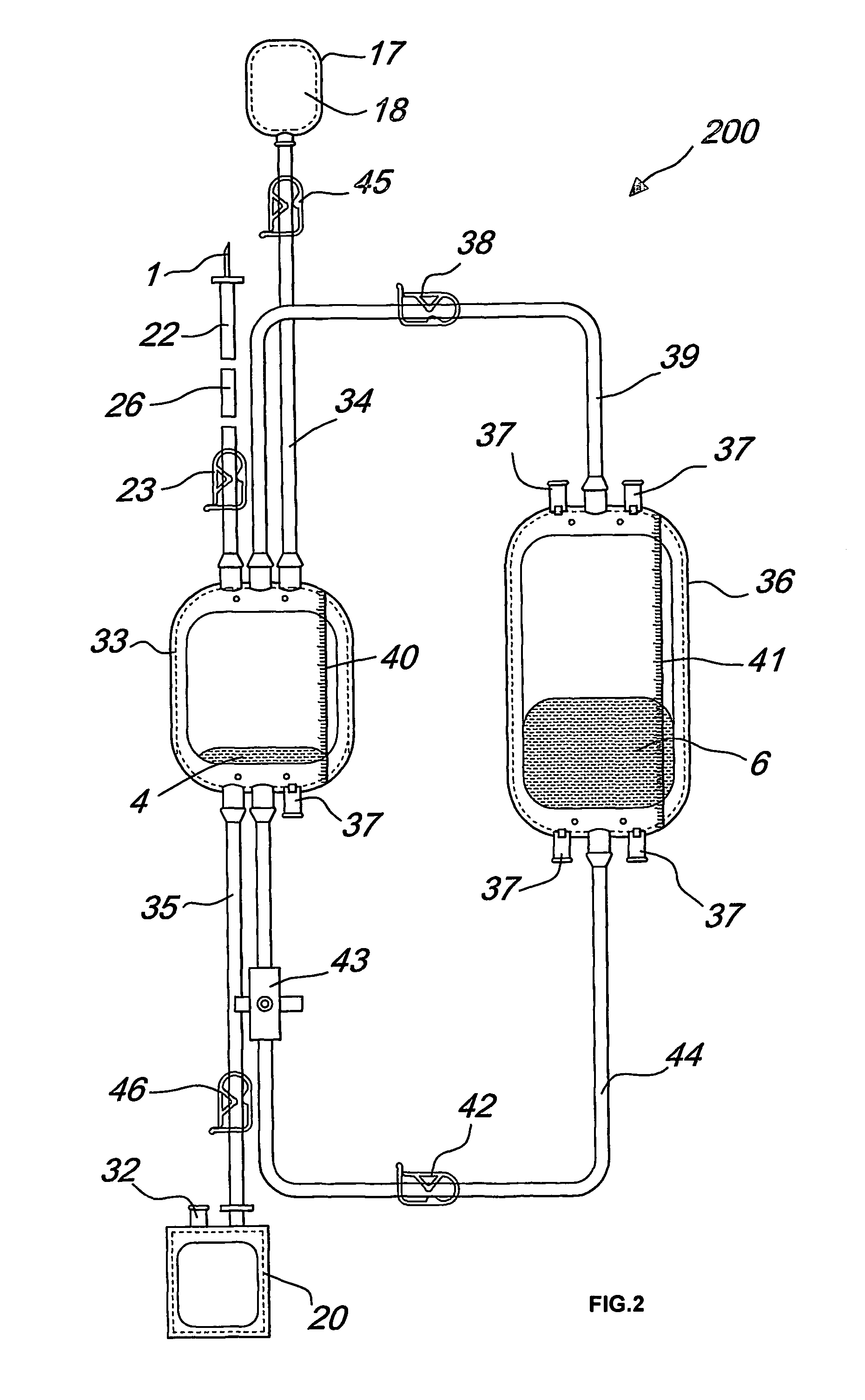 Method and apparatus for fractionating blood