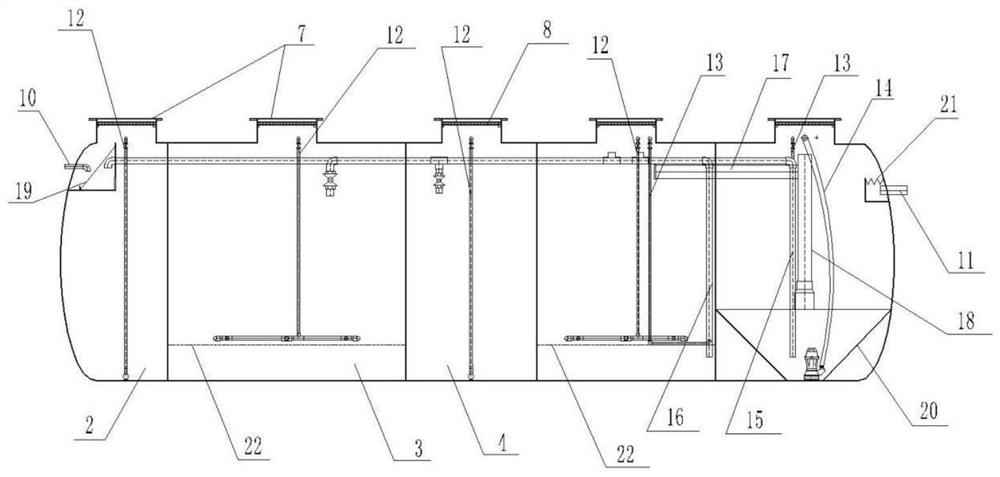 Anti-load-impact rural sewage treatment equipment and treatment method