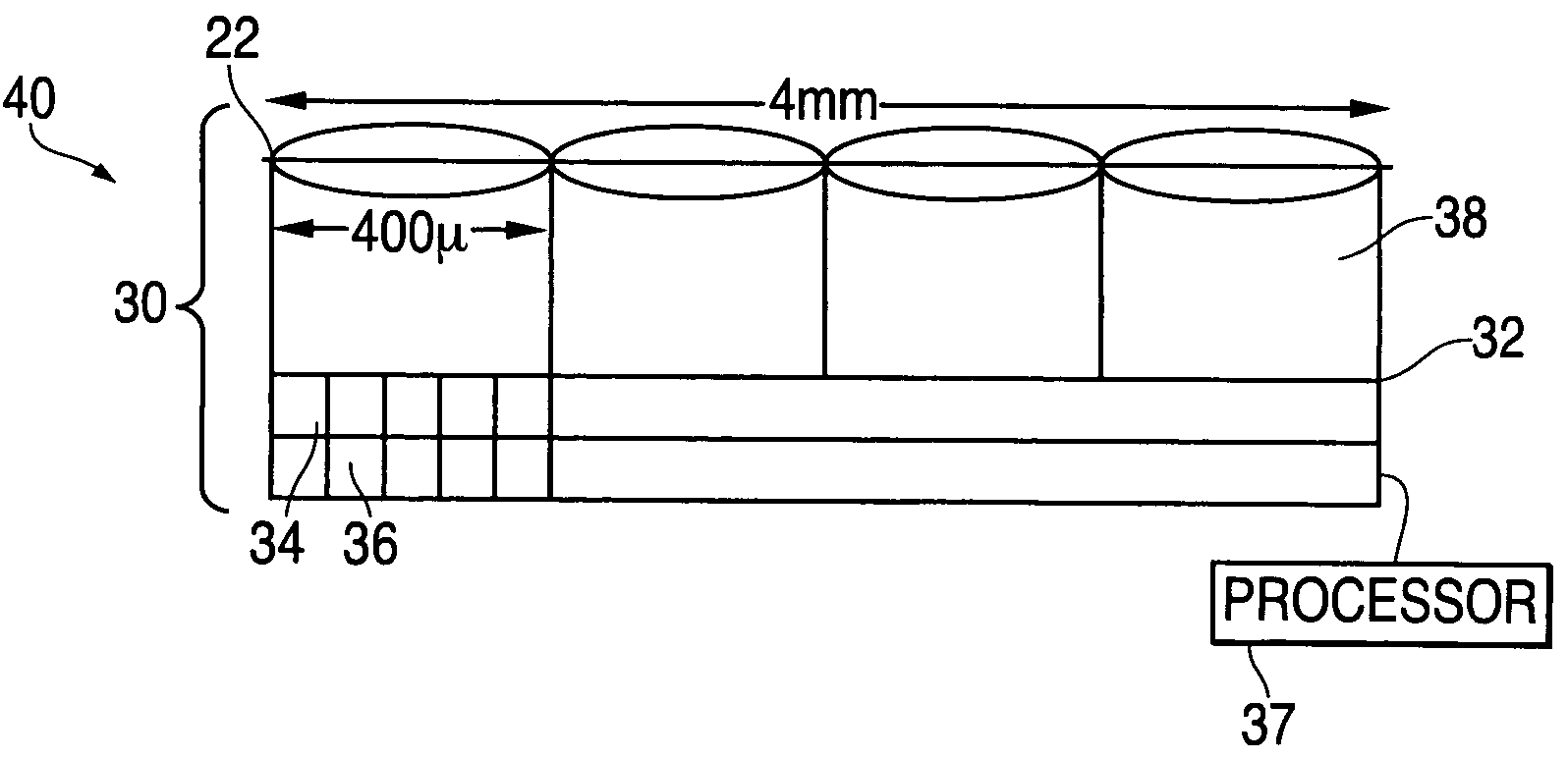 Thin camera having sub-pixel resolution