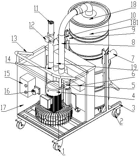 Automatic dust removal dust collector