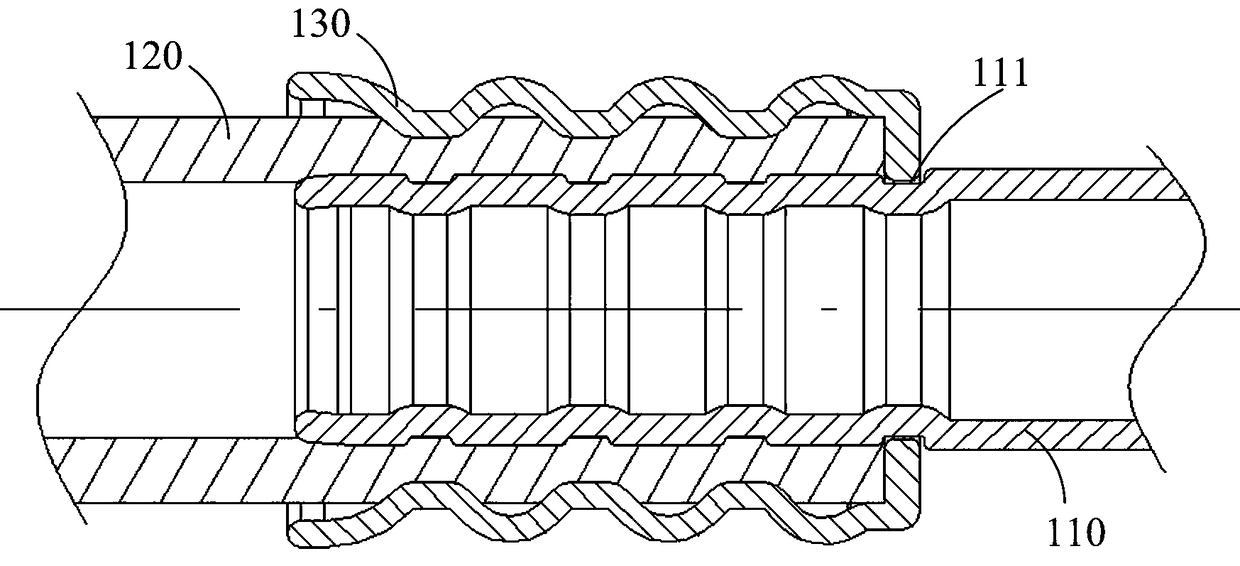 A pipeline device for automobile air conditioning system