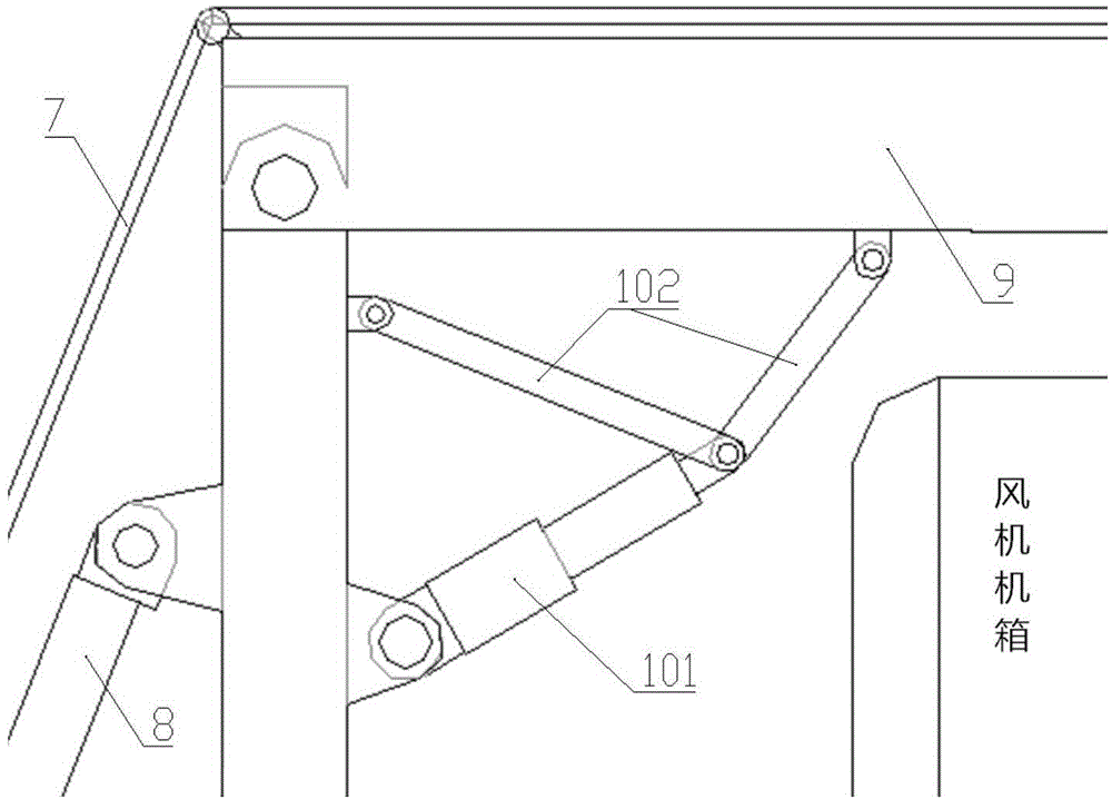 Novel climbing wind power maintenance lifting platform capable of bearing heavy load and application method