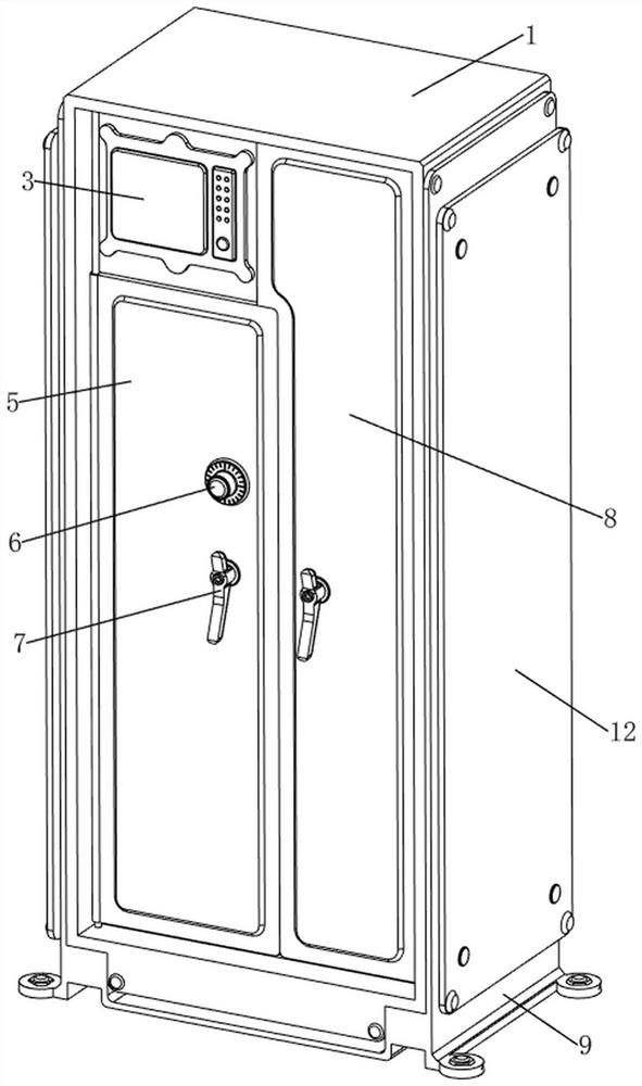 Intelligent bullet cabinet with anti-theft device