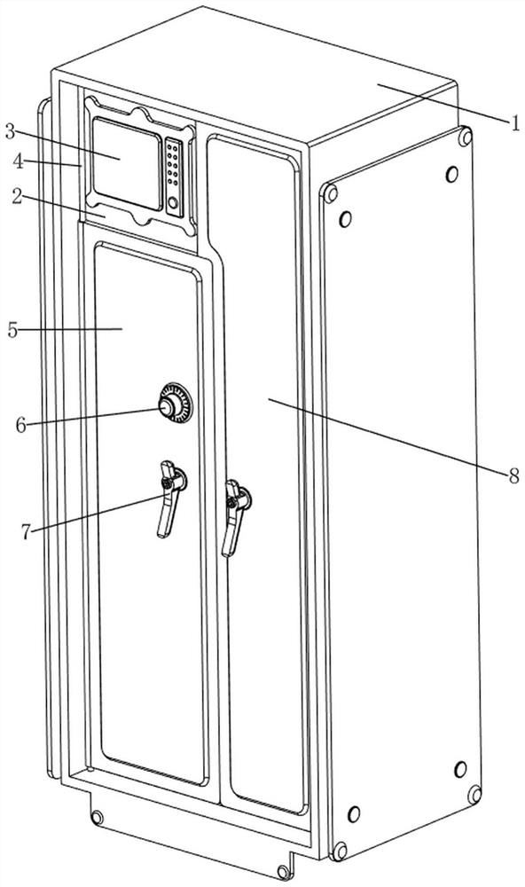 Intelligent bullet cabinet with anti-theft device