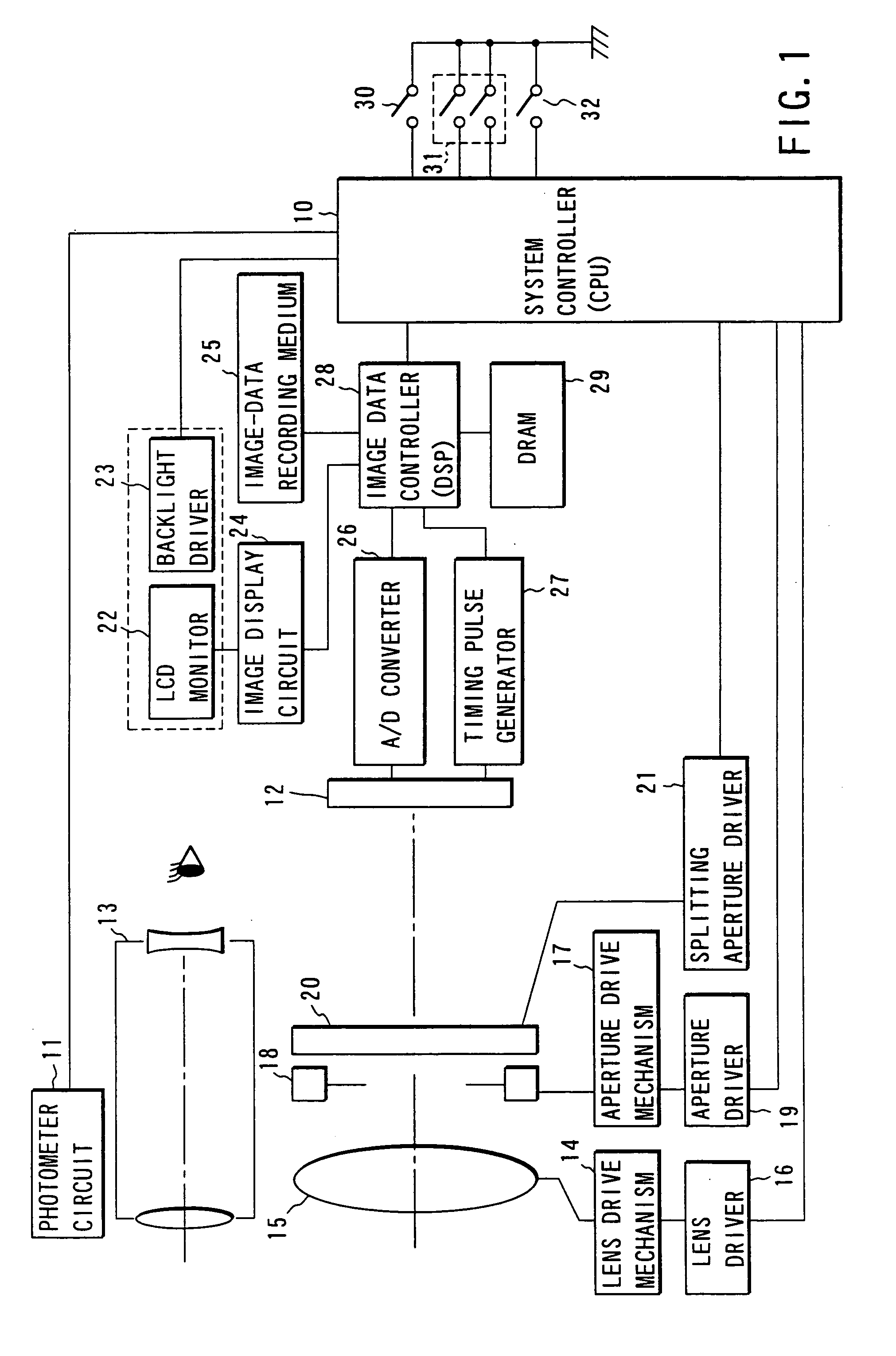 Electronic still camera with capability to perform optimal focus detection according to selected mode