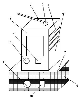 High-accuracy indoor temperature detection device