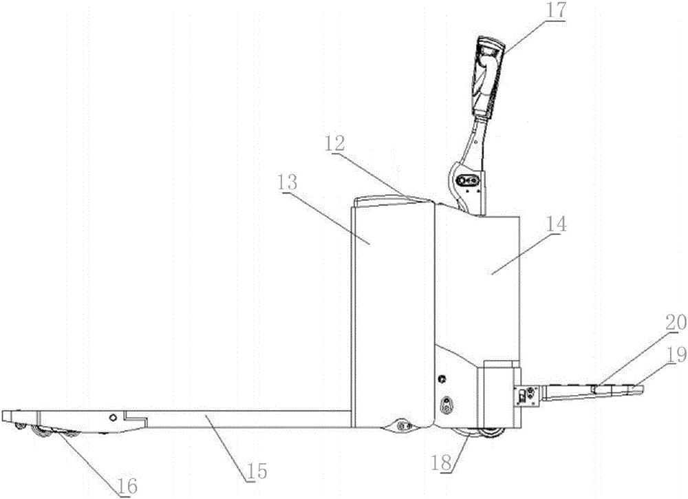 Stand-on type electrically-steering carrier