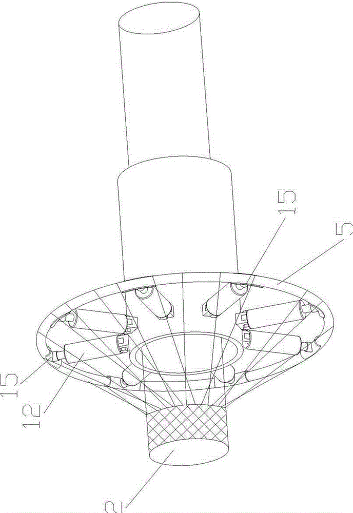 Fibre guide ring control system for annular three-dimensional knitting machine and adjustment method thereof