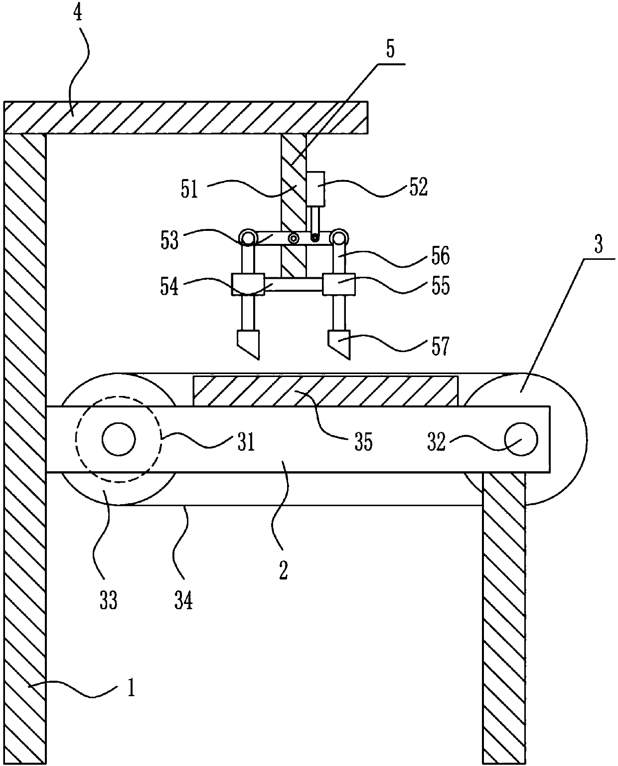 Plastic mold waste recycling device