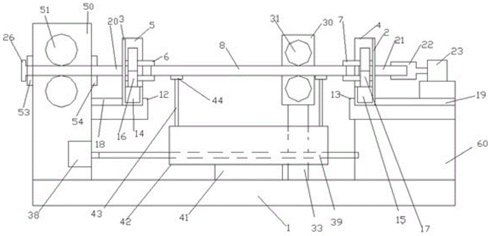 Panel processing device using screw rod moving leftwards and rightwards and screw rod moving forwards and backwards