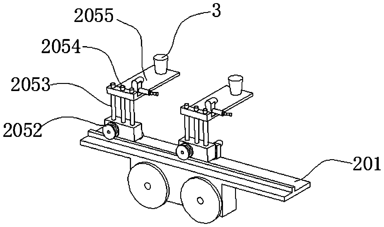 Sports medium-distance running test device and using method thereof