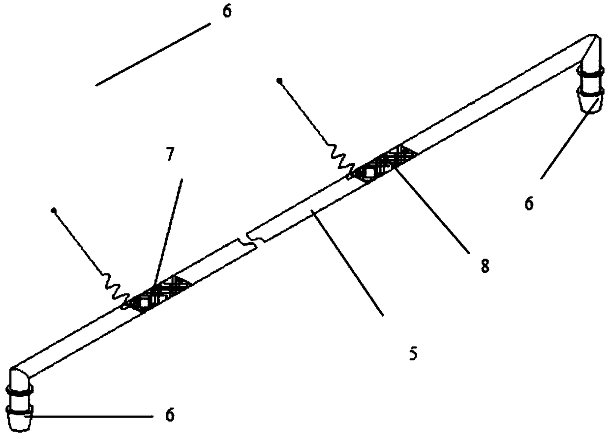 Connecting rod monitoring network and method for Beidou positioning node displacement for slope