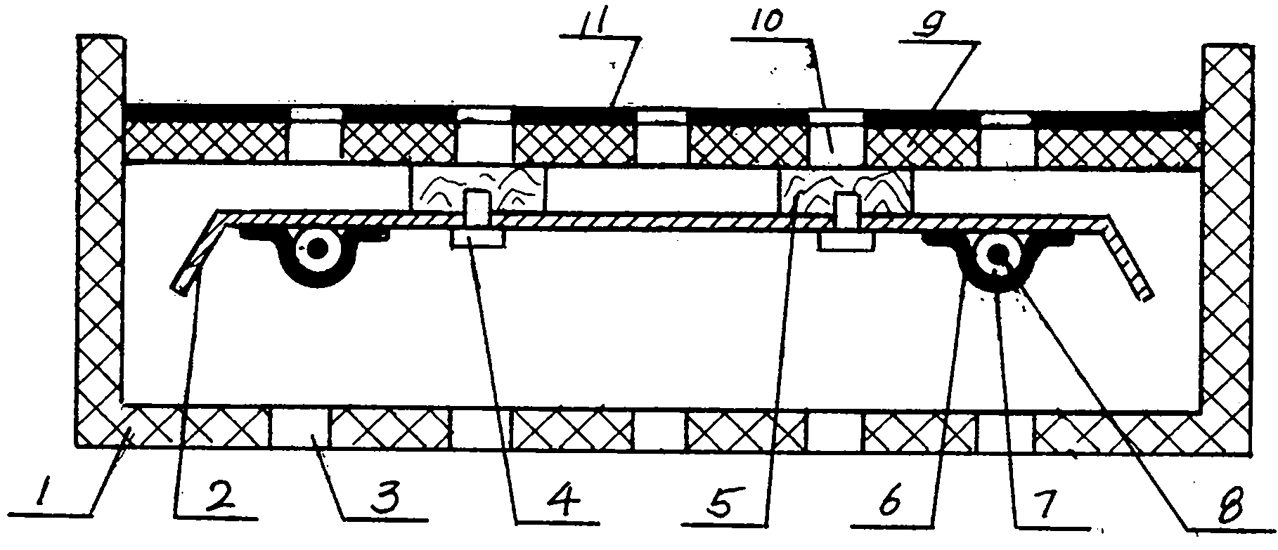 Pedal electric heating fire box using heating wires