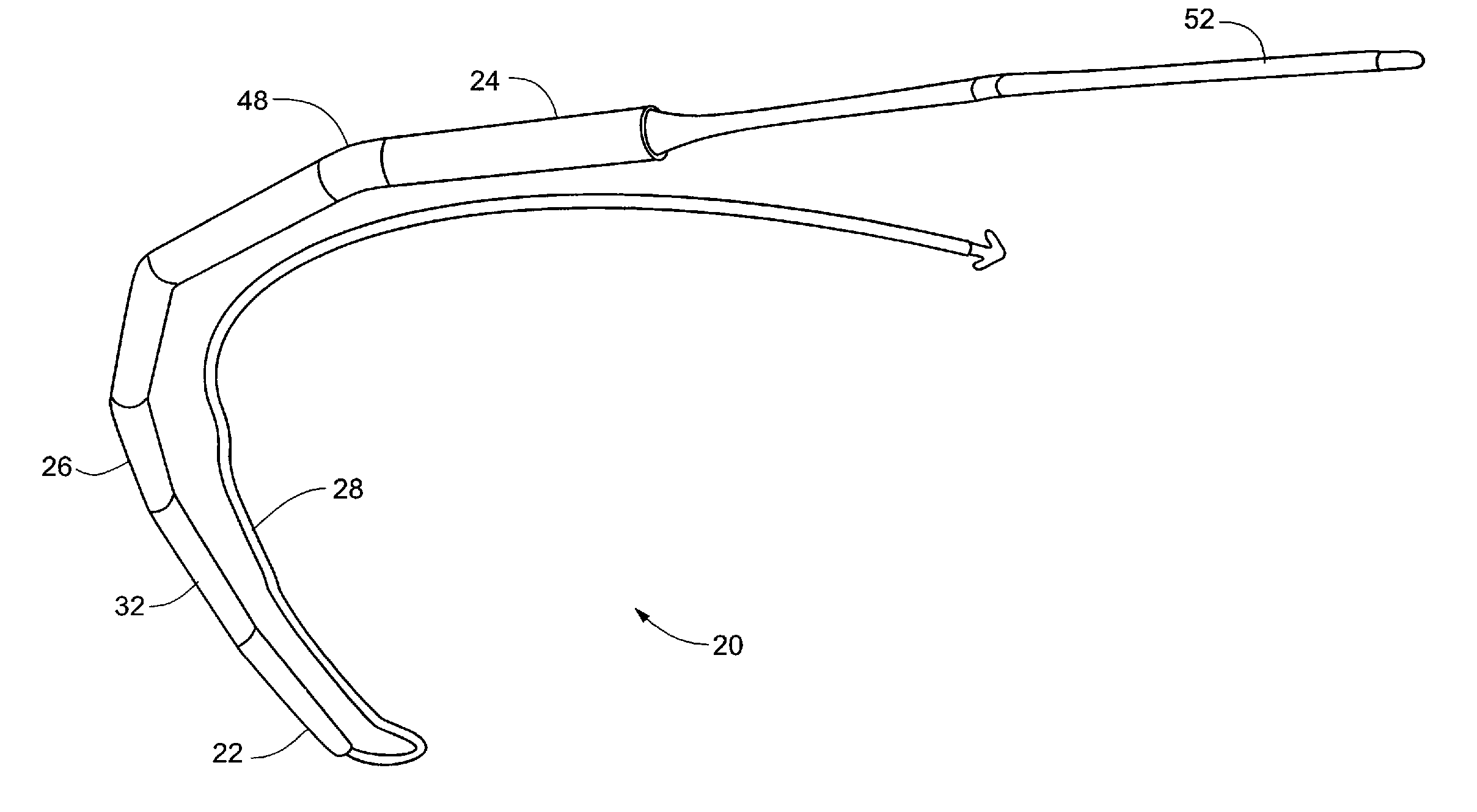 Intravascular implantable device having superior anchoring arrangement