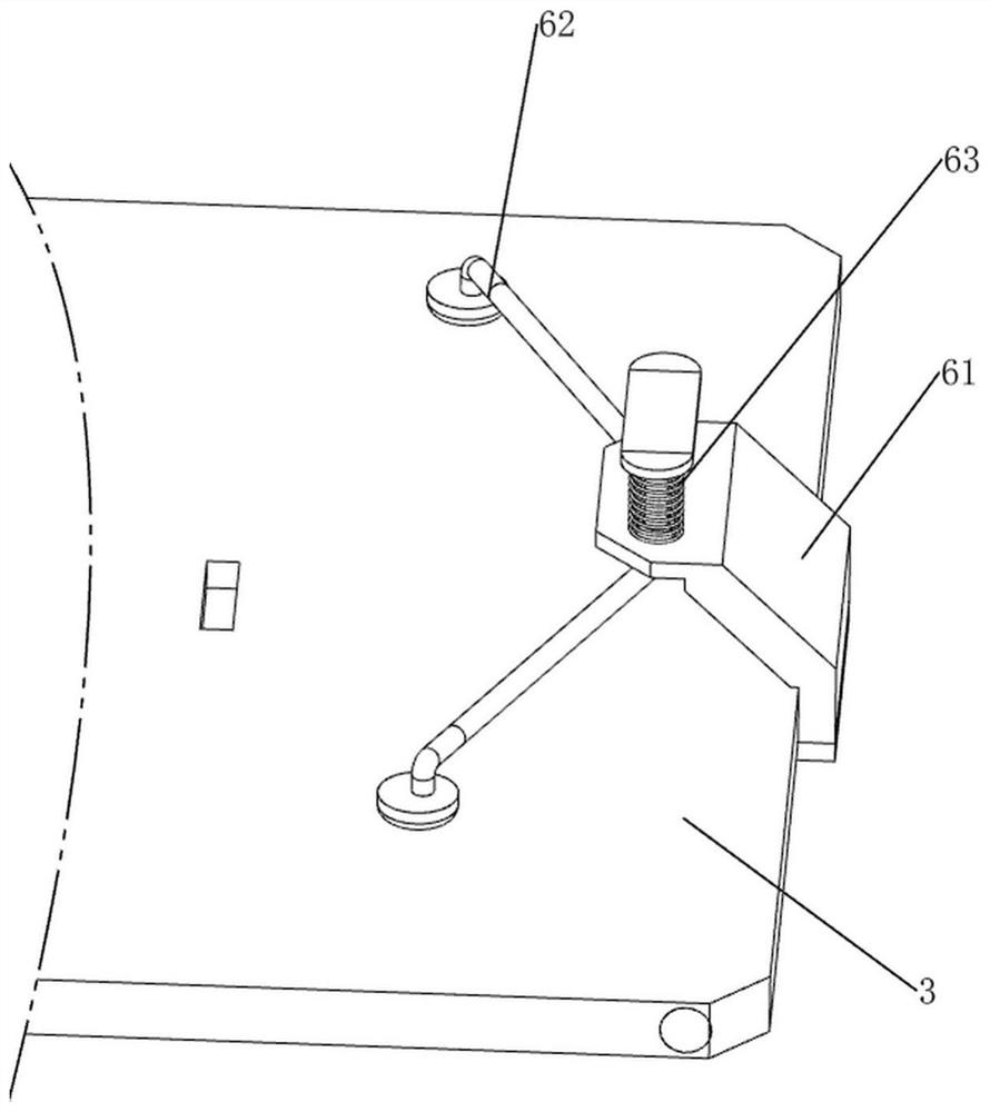 An intelligent teaching material placement bracket