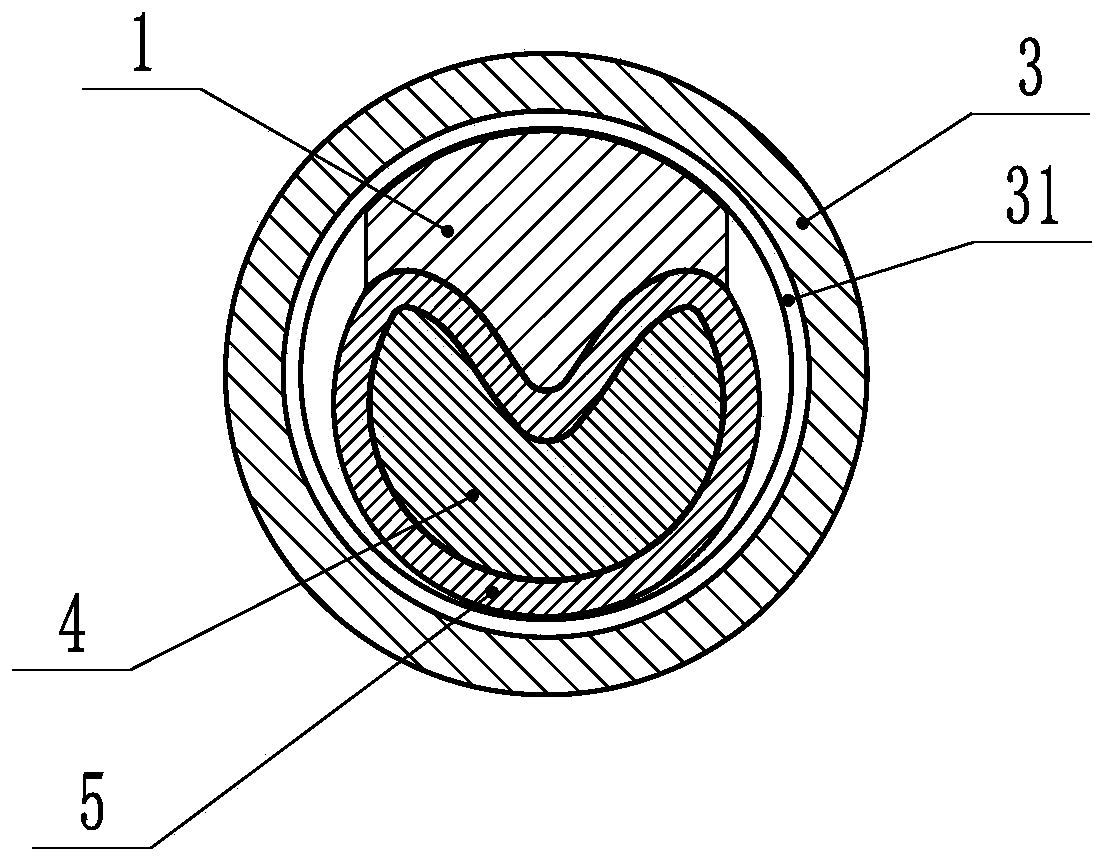 Special tool for embedding sealing ring in hydraulic pipe straight pipe