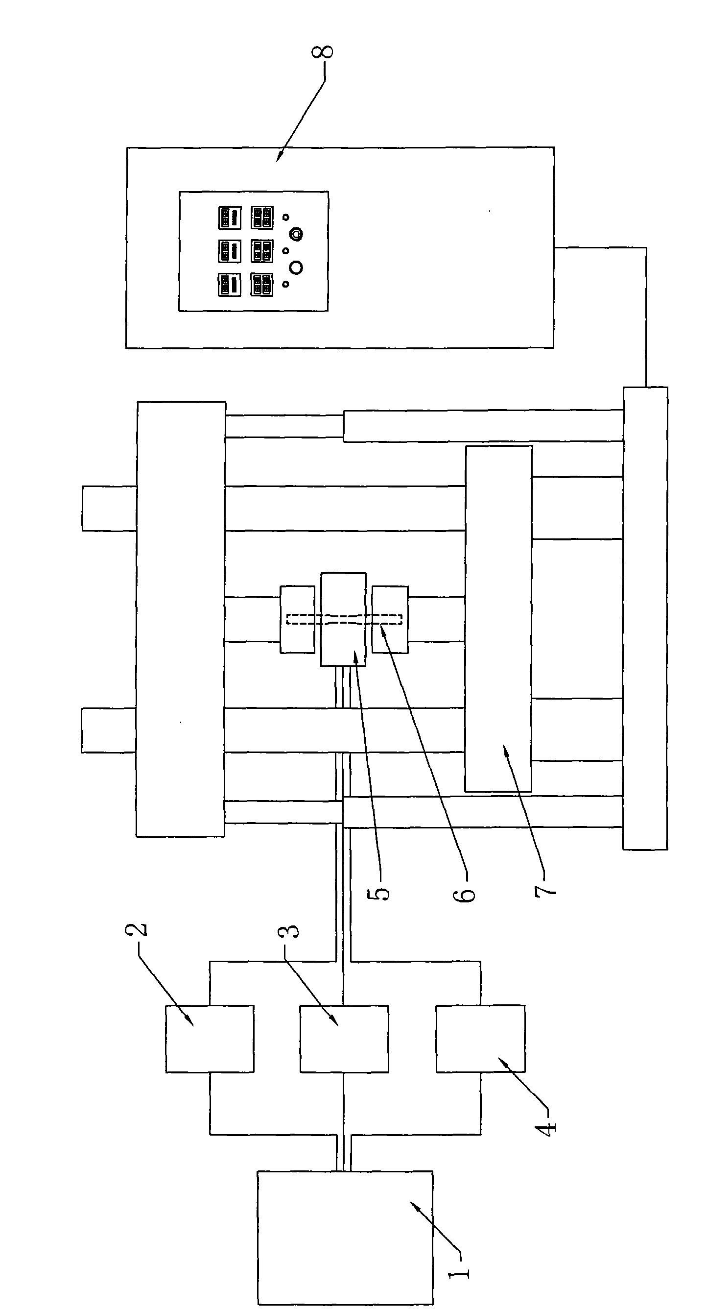 Equipment for implementing synchronous dry-wet alternate accelerated corrosion in loading process and application thereof