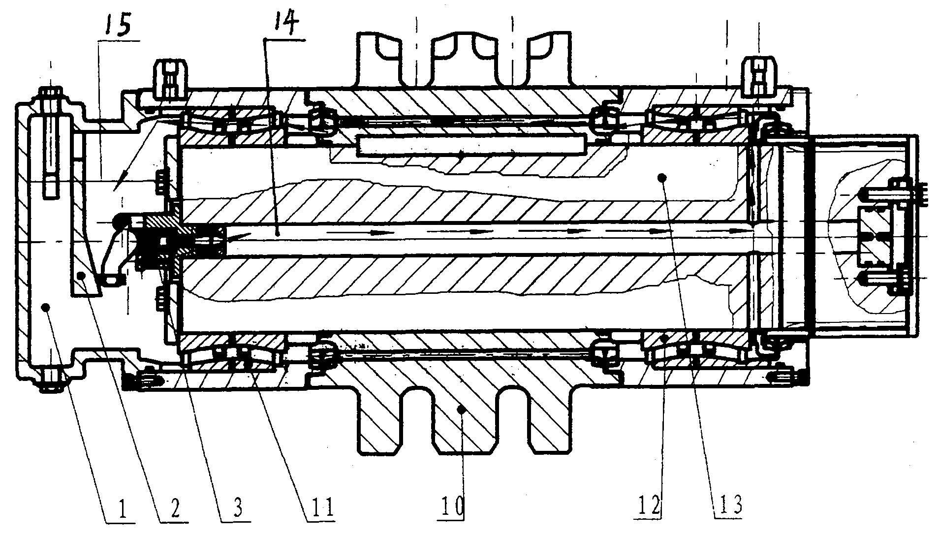 Thin oil lubricating device for coal mine conveyor sprocket