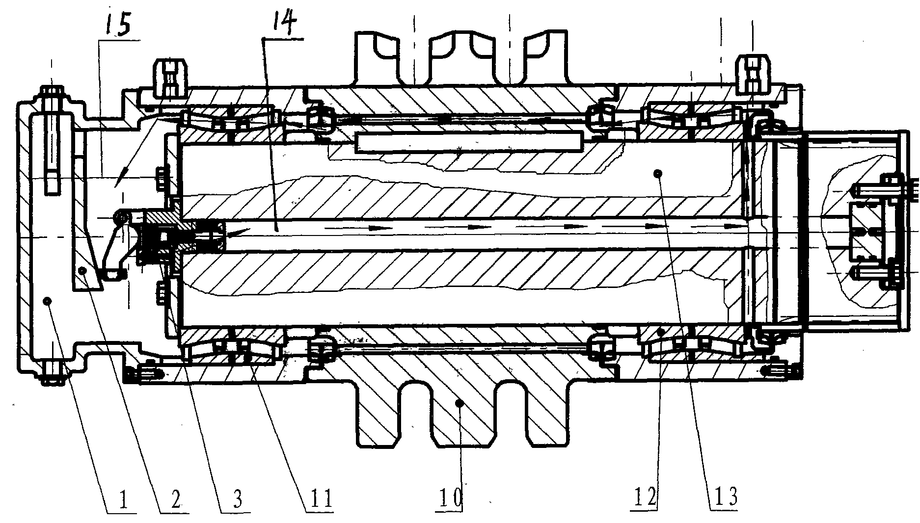 Thin oil lubricating device for coal mine conveyor sprocket