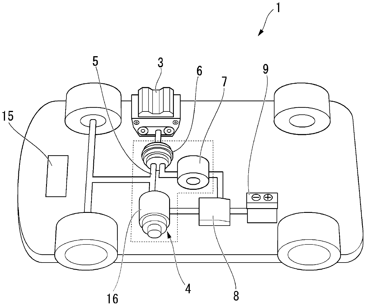 Rotary electric machine system and vehicle