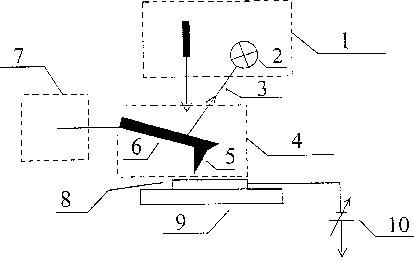 Spin polarized channel atomic force microtechnic