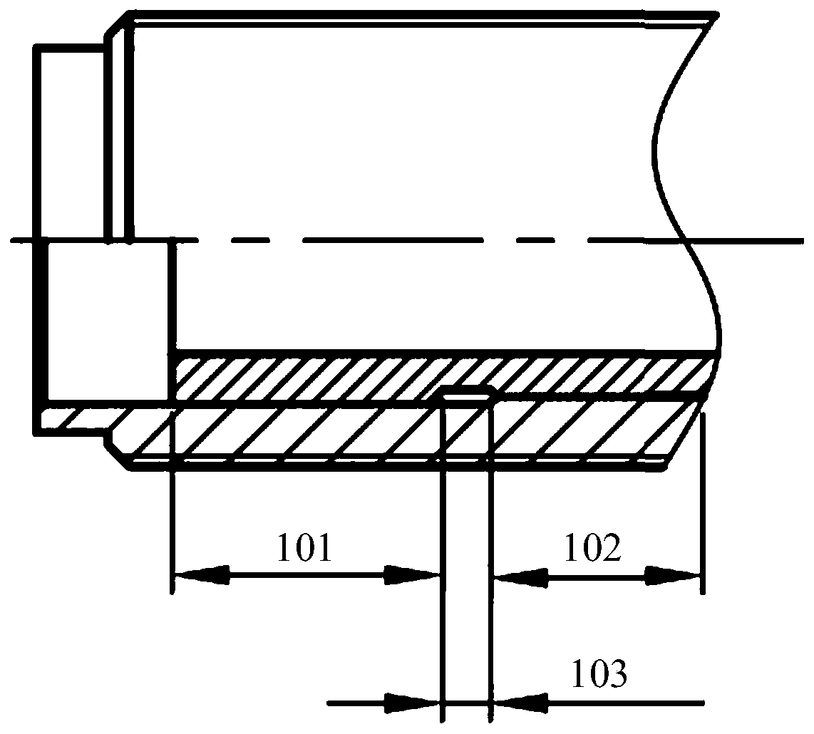 Assembly structure of shaft body and hole body and connector