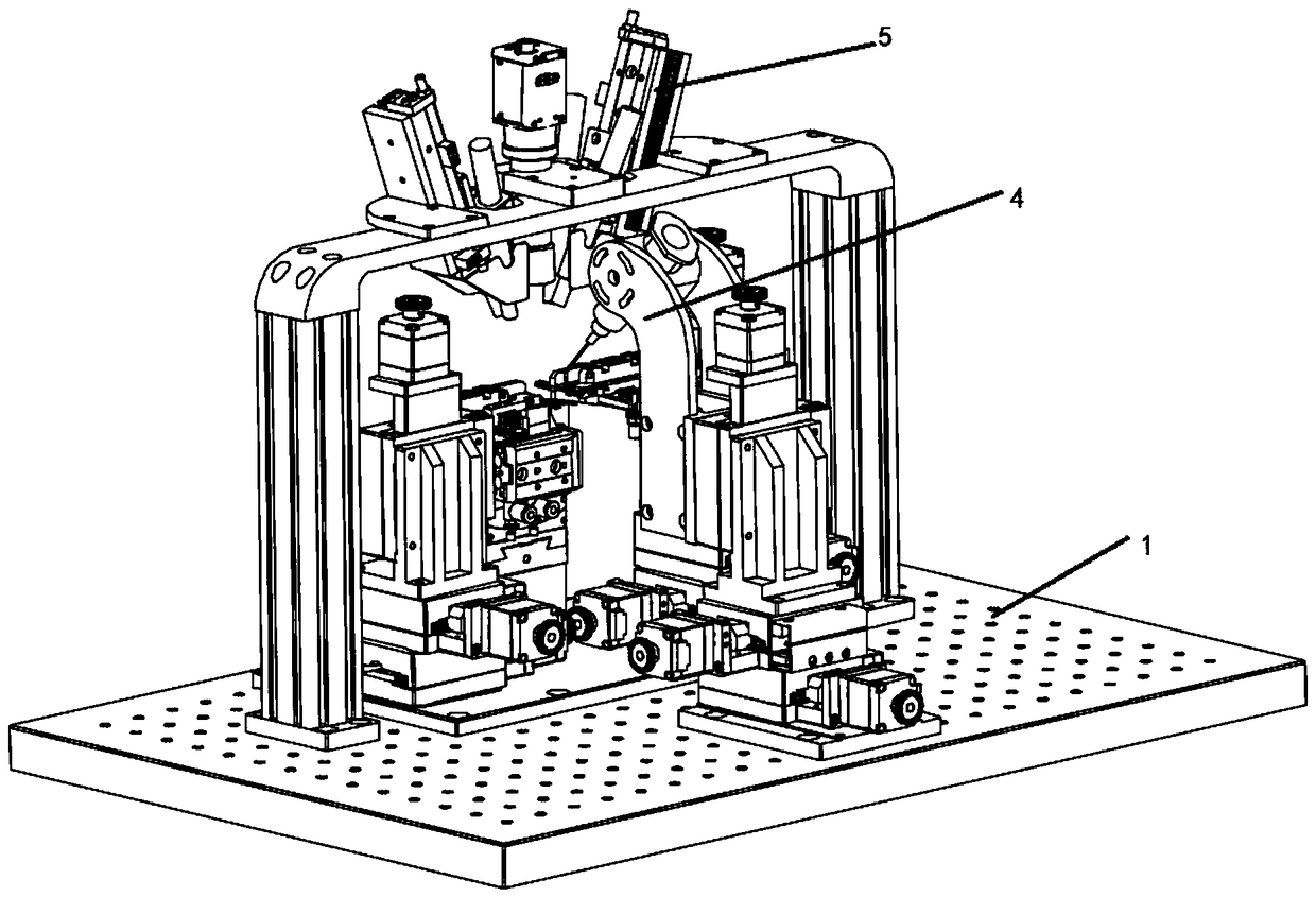 Method and system for COB optical module automatic coupling dispensing curing