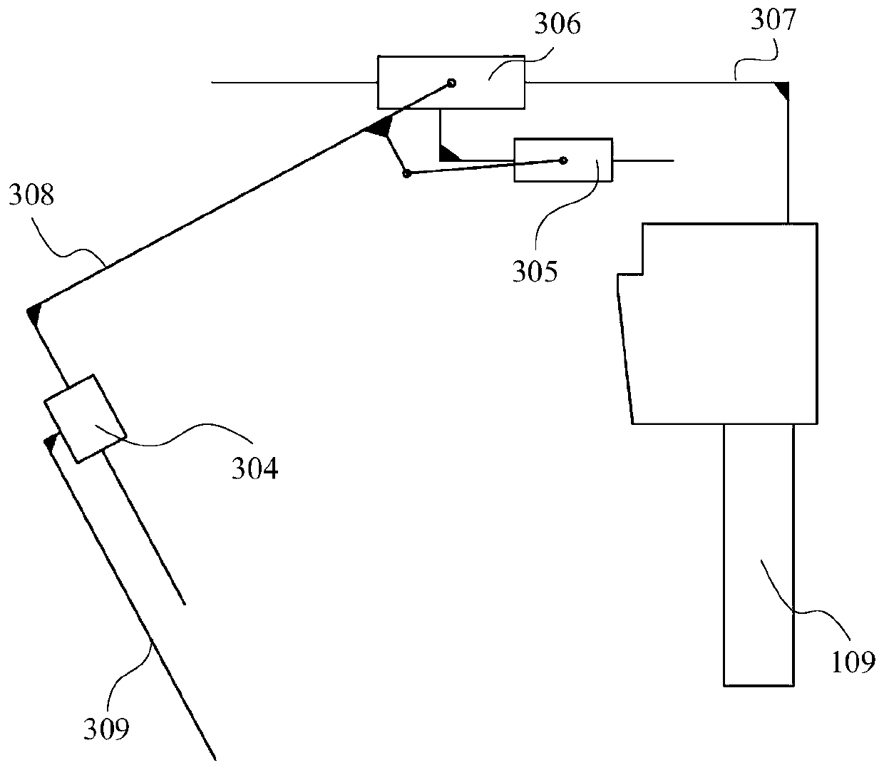 Ultrasonic out-of-plane blood vessel puncture auxiliary robot