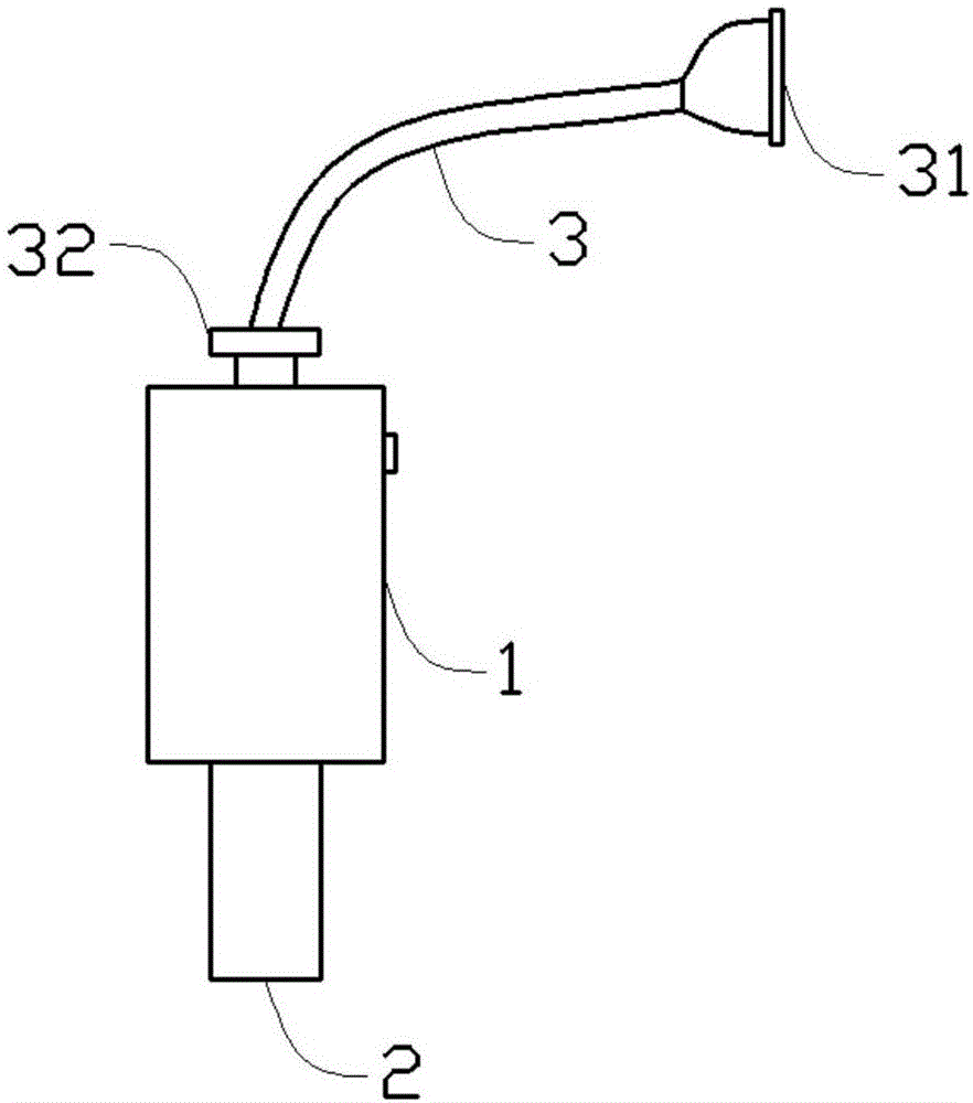 Portable air pressure atomizing anesthesia first-aid device