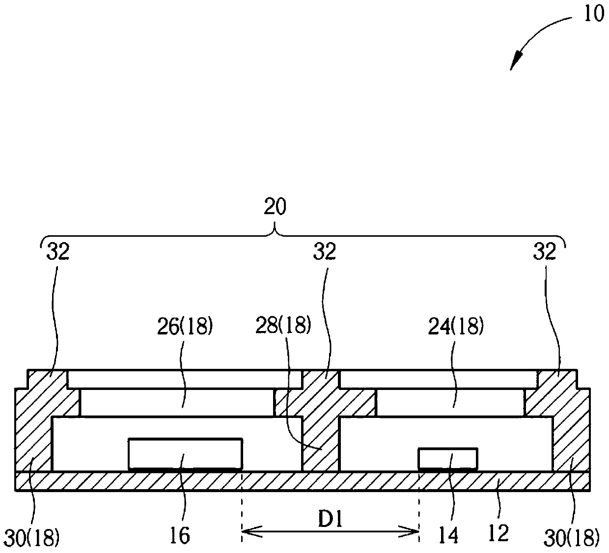 Optical detection device to prevent light leakage