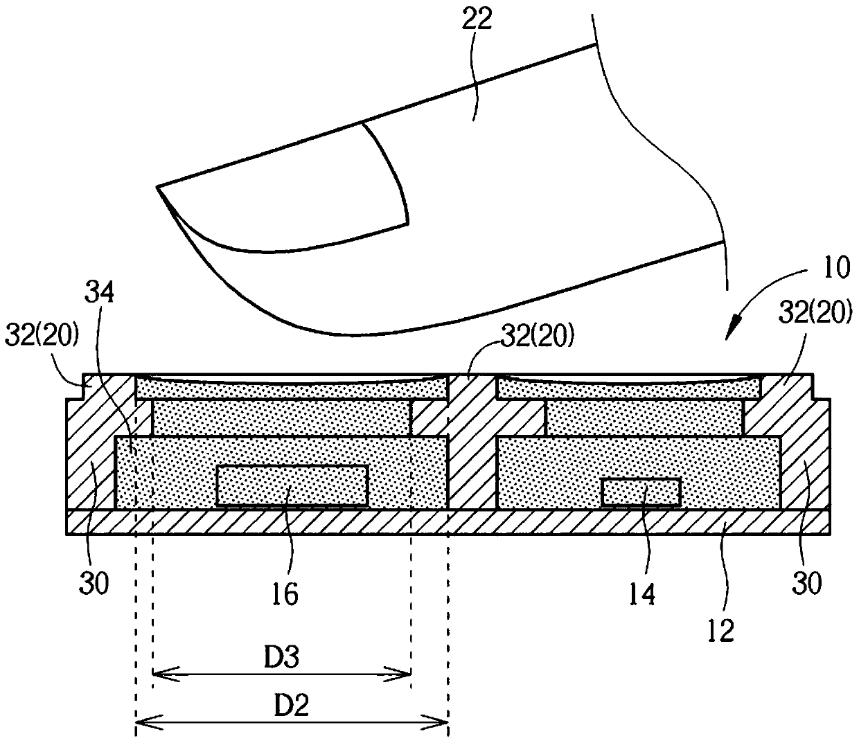 Optical detection device to prevent light leakage