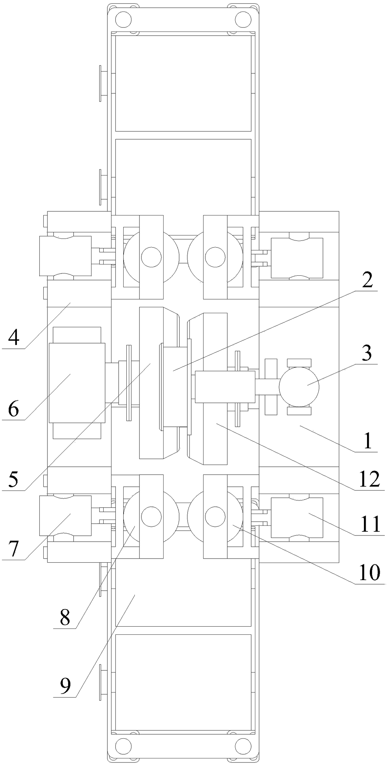 Rolling type joist steel low-temperature straightening device