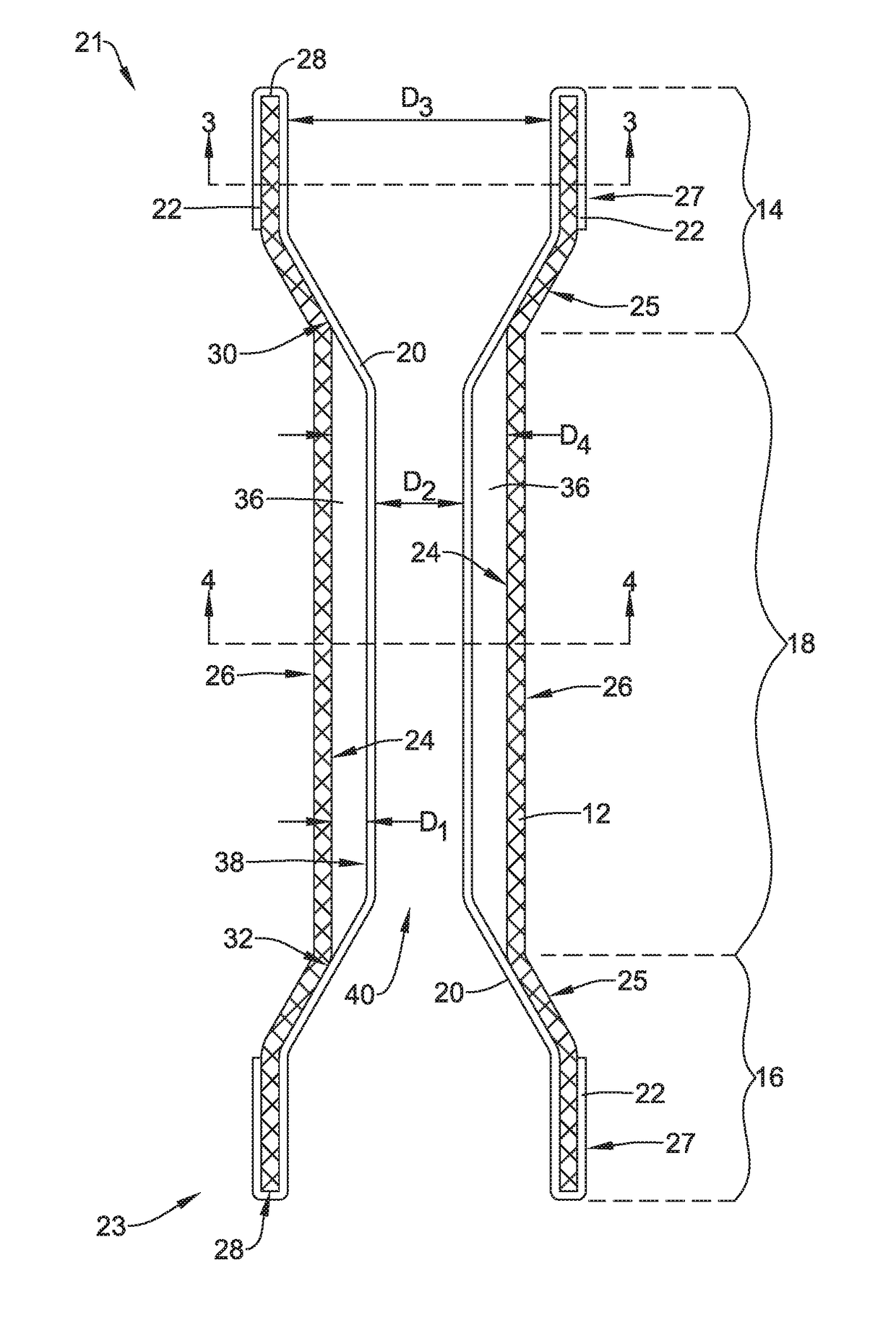 Esophageal stent including an inner liner