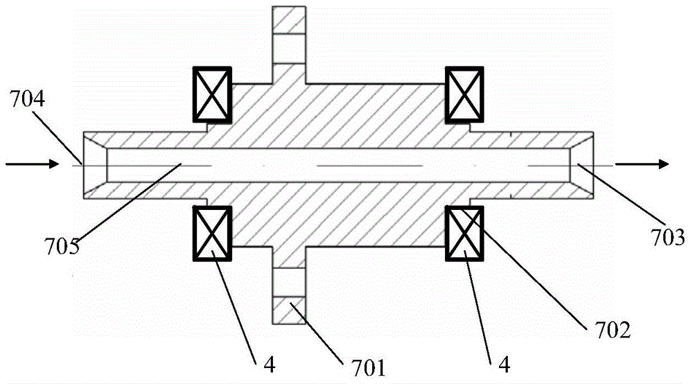 A device for measuring the tiny thrust of an engine with an adjustable range