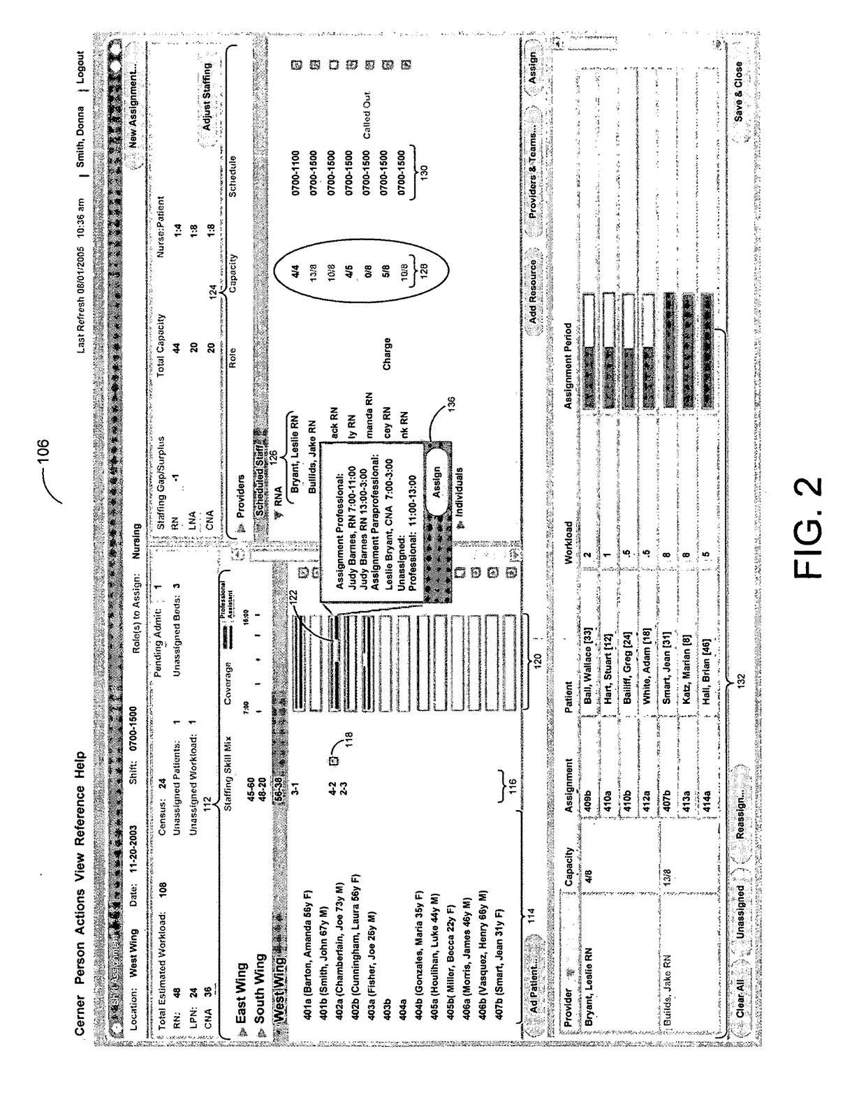 System and Method for Clinical Workforce Management Interface