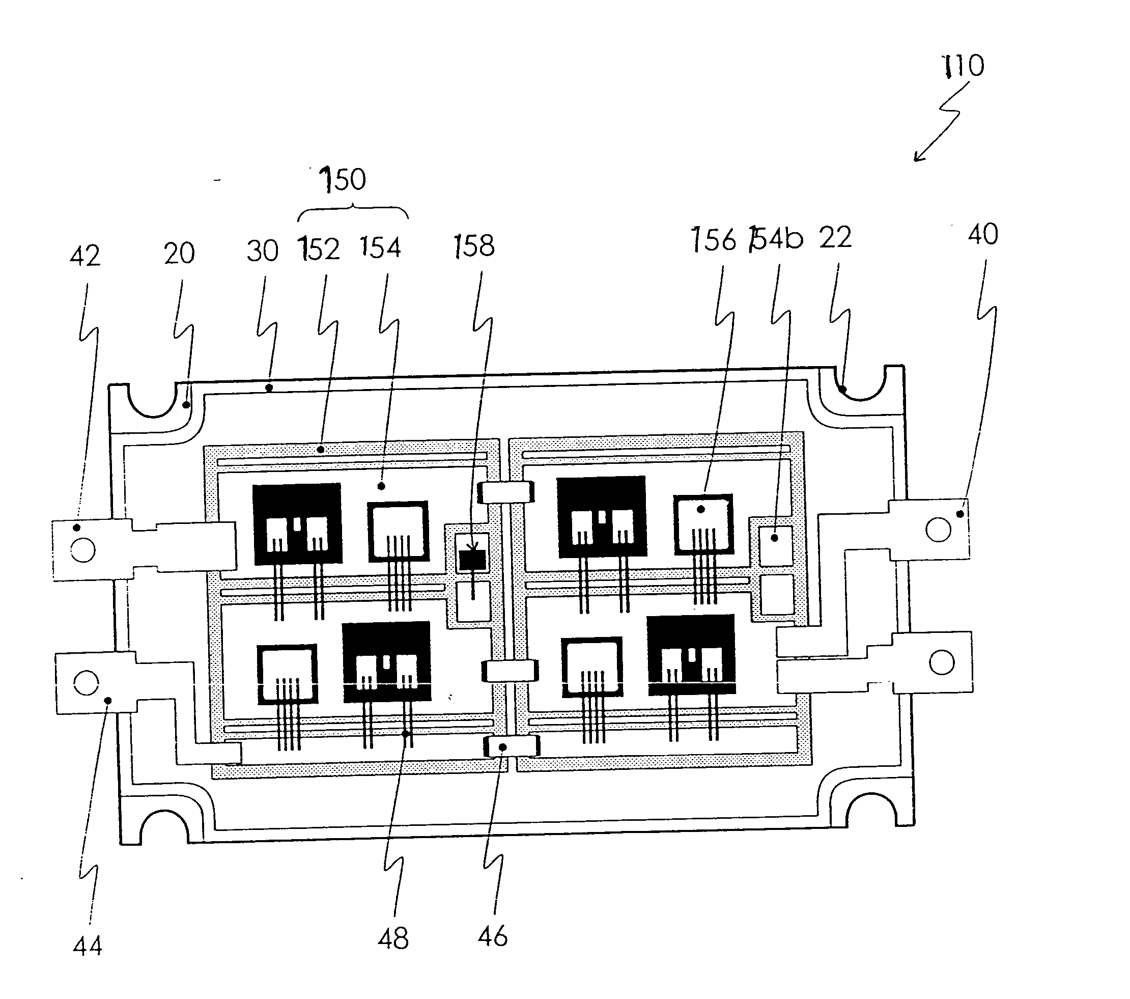 Semiconductor module with scalable construction