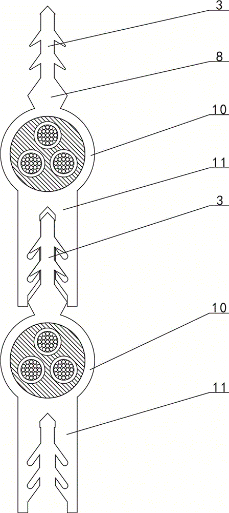 Cable connection structure