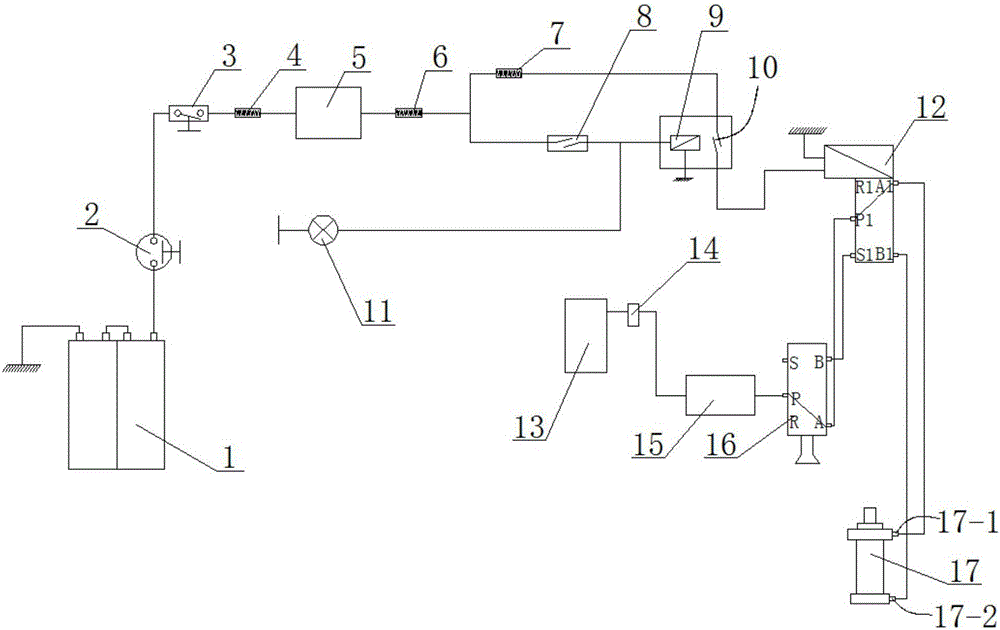 System for controlling pedal of safety escape door of school bus to stretch out and retract back