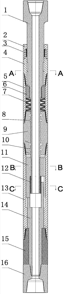 Underground torsion impact stimulation device based on drill string vibration