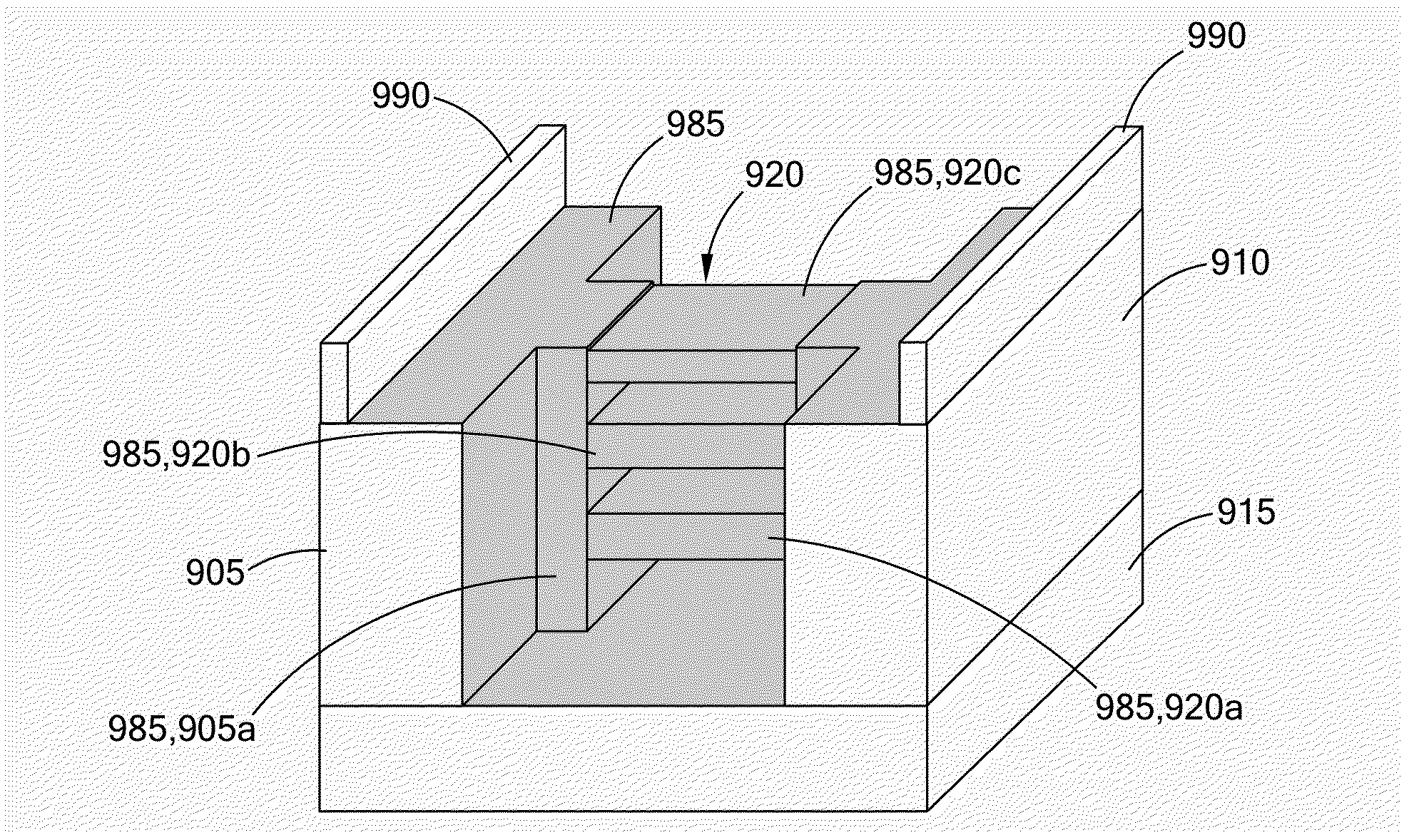 Field effect transistor structure comprising a stack of vertically separated channel nanowires