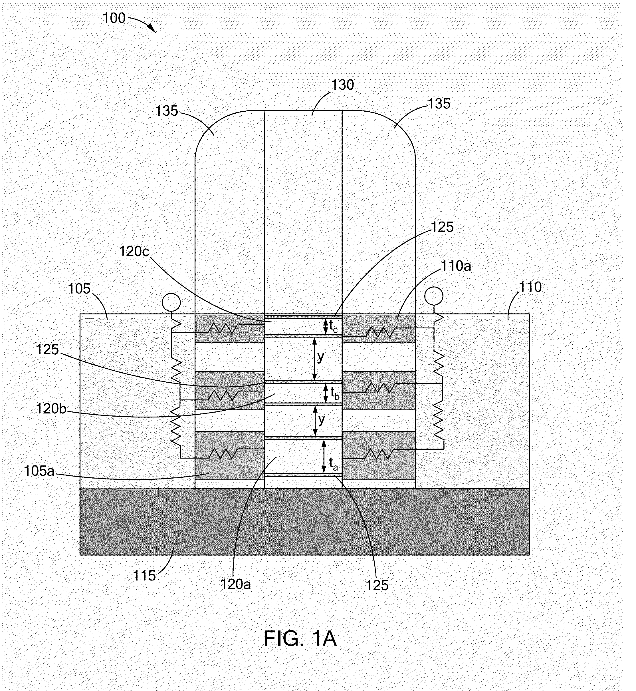 Field effect transistor structure comprising a stack of vertically separated channel nanowires