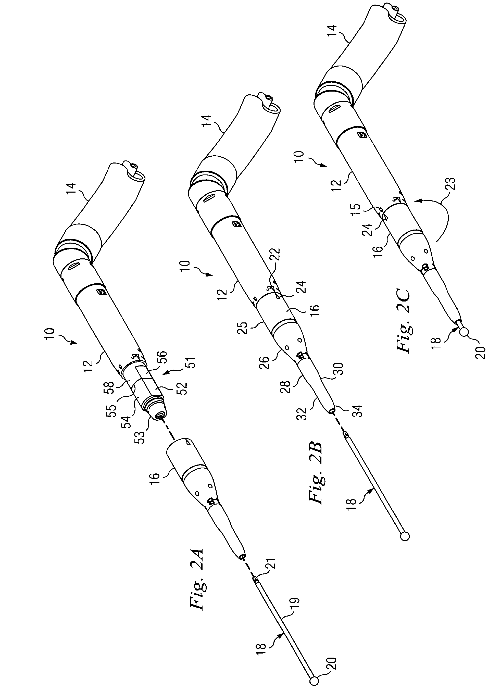 Surgical instrument with rotary cutting member and quick release coupling arrangement