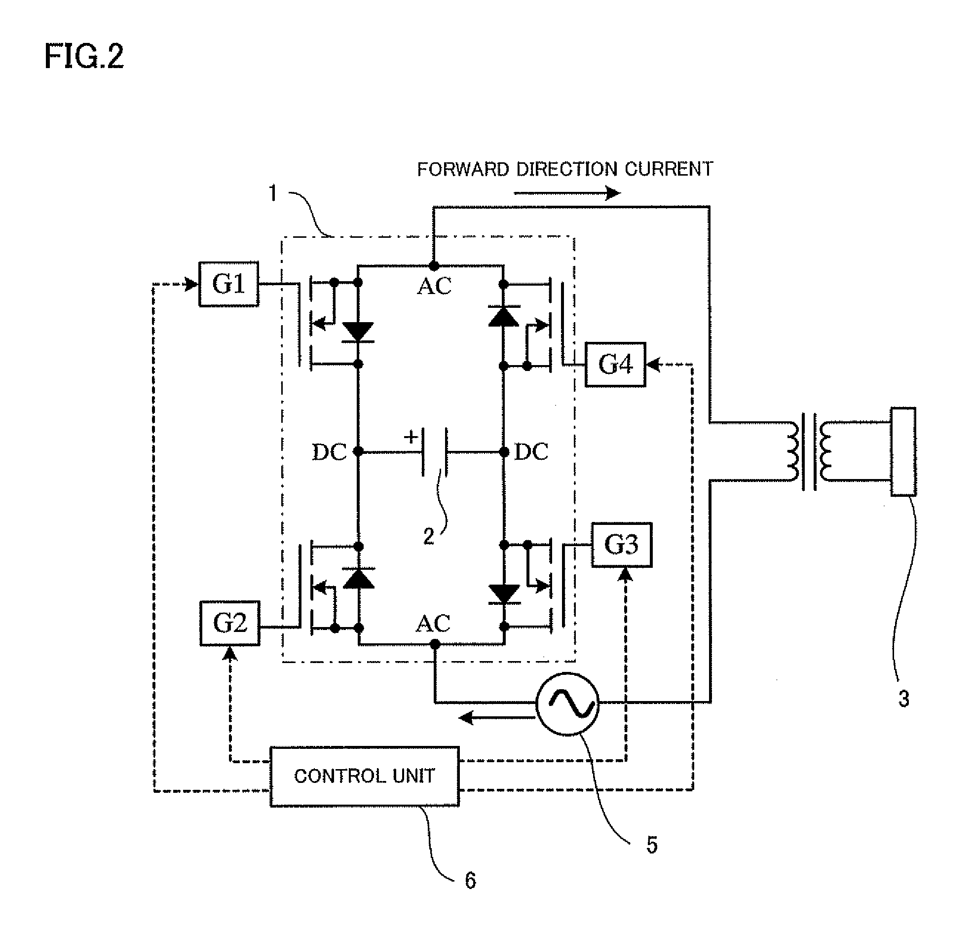 Electric power unit for induction heating