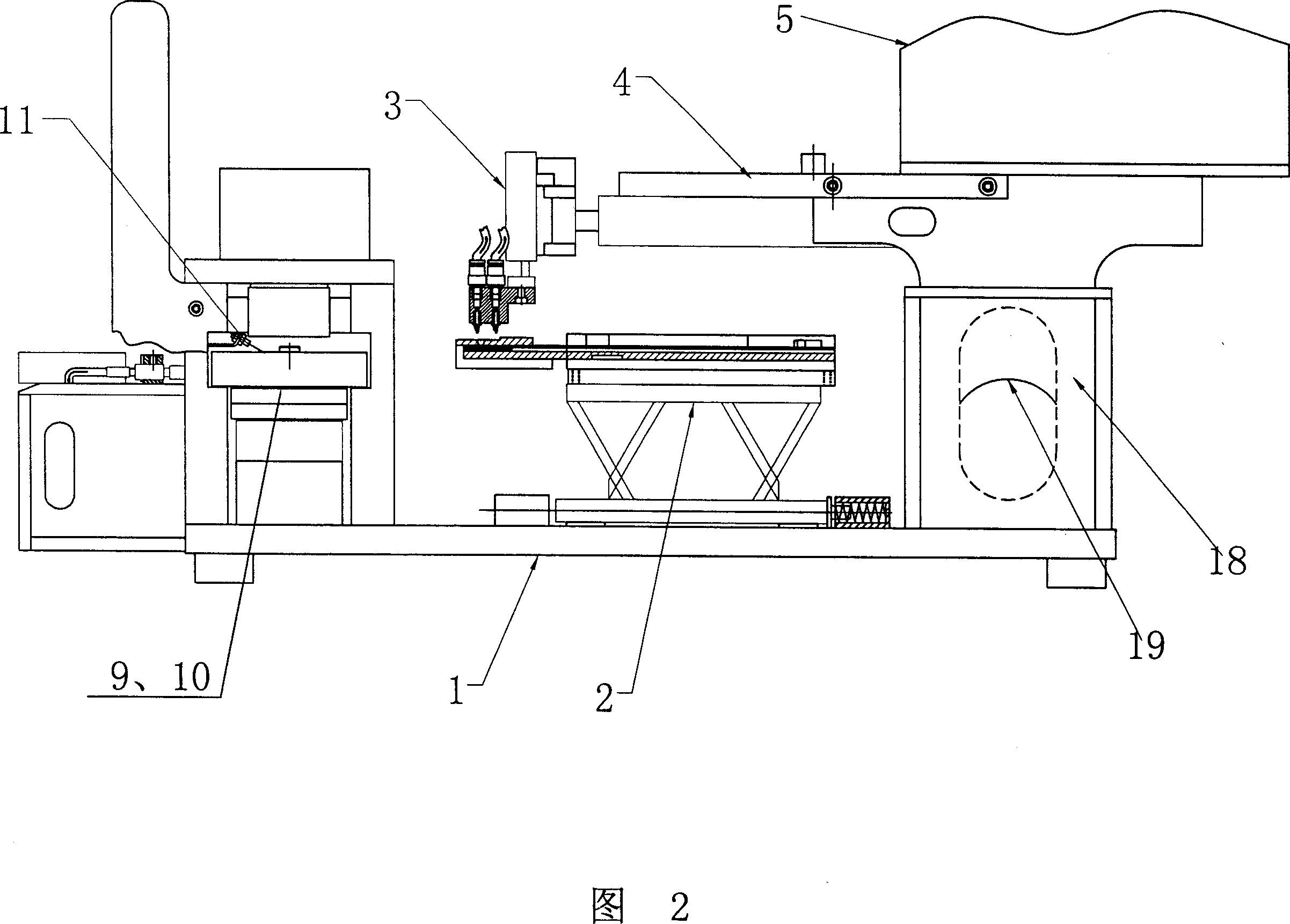 Automatic needle inserting machine