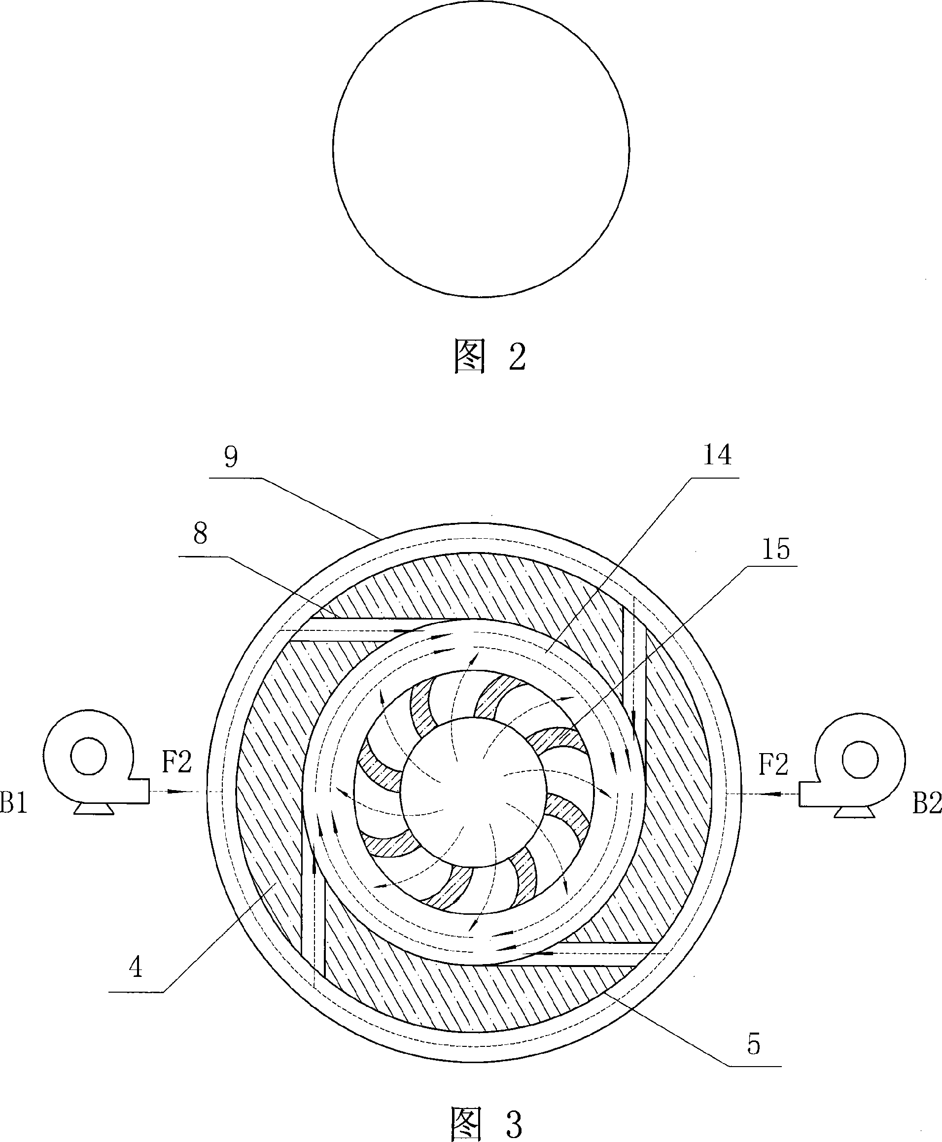 Flow guiding bevel-type pure smokless combustion device